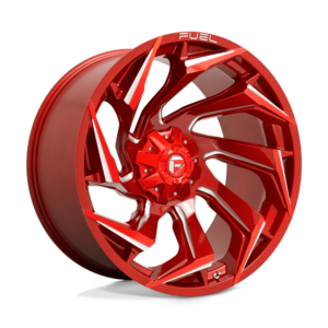 Fuel 1PC D754 REACTION 24X12 -44 CANDY RED MILLED D75424205747