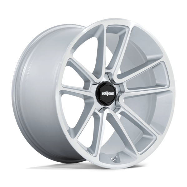 Rotiform 1PC R192 BTL 21X9 15 GLOSS SILVER WITH MACHINED FACE R192219011+15