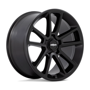 Rotiform 1PC R194 BTL 21X10.5 38 MATTE BLACK WITH BLACK CAP AND INSIDE SPOKE DETAILS R194210544+38