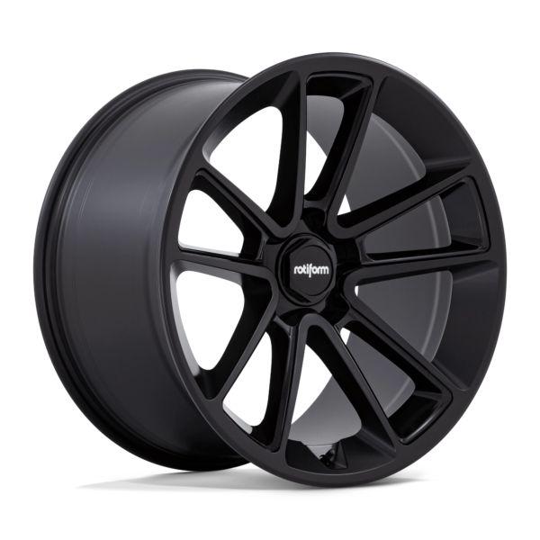 Rotiform 1PC R194 BTL 21X11 55 MATTE BLACK WITH BLACK CAP AND INSIDE SPOKE DETAILS R194211163+55