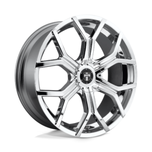 DUB 1PC S207 ROYALTY 22X9.5 10 CHROME PLATED S207229500+10D