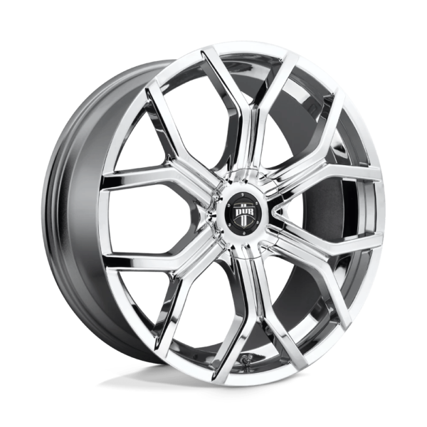 DUB 1PC S207 ROYALTY 22X9.5 10 CHROME PLATED S207229500+10D