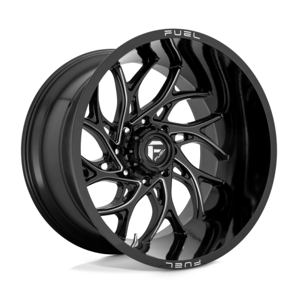 Fuel 1PC D741 RUNNER 20X10 -18 GLOSS BLACK MILLED D74120007547