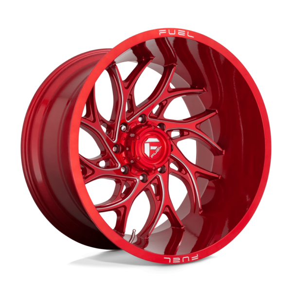 Fuel 1PC D742 RUNNER 22X10 -18 CANDY RED MILLED D74222001847