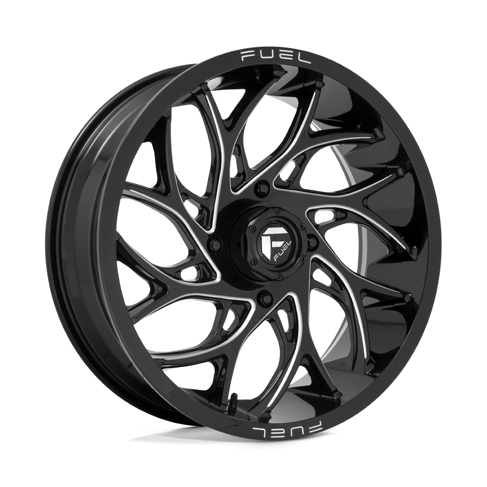 Fuel UTV D741 RUNNER 20X7 13 GLOSS BLACK MILLED D7412070A644