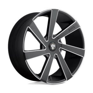 DUB 1PC S133 DIRECTA 22X9.5 32 MATTE BLACK MILLED S133229500+32D