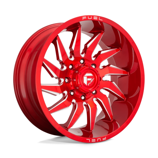 Fuel 1PC D745 SABER 20X10 -18 CANDY RED MILLED D7452000B447