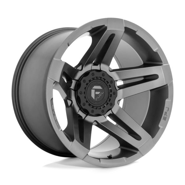 Fuel 1PC D764 SFJ 20X12 -44 MATTE GUN METAL D76420207047