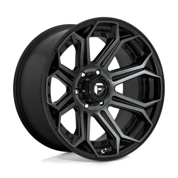 Fuel 1PC D704 SIEGE 20X10 -18 GLOSS MACHINED DOUBLE DARK TINT D70420008447