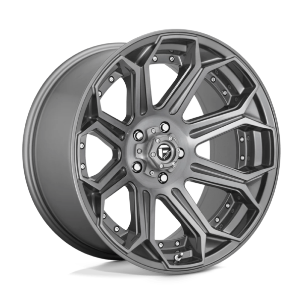 Fuel 1PC D705 SIEGE 20X10 -18 BRUSHED GUN METAL TINTED CLEAR D70520007547