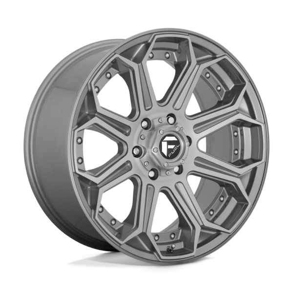 Fuel 1PC D705 SIEGE 20X9 1 BRUSHED GUN METAL TINTED CLEAR D70520908950