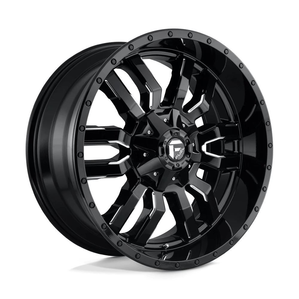 Fuel 1PC D595 SLEDGE 22X10 10 GLOSS BLACK MILLED D59522001757