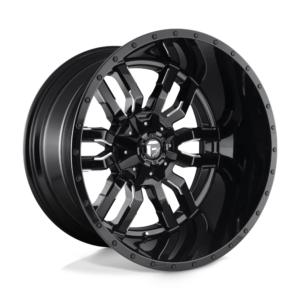 Fuel 1PC D595 SLEDGE 24X14 -75 GLOSS BLACK MILLED D59524408245