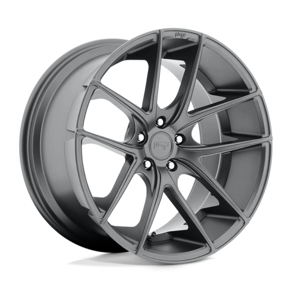 Niche 1PC M129 TARGA 19X9.5 50 MATTE GUN METAL M129199543+50