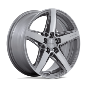 Niche 1PC M270 TERAMO 18X8 42 ANTHRACITE BRUSHED FACE TINT CLEAR M2701880F8+42