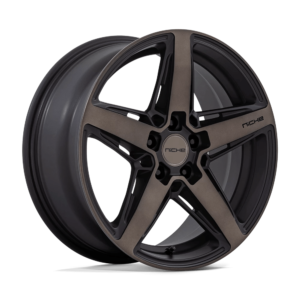 Niche 1PC M271 TERAMO 18X8 40 MATTE BLACK WITH DOUBLE DARK TINT FACE M271188065+40