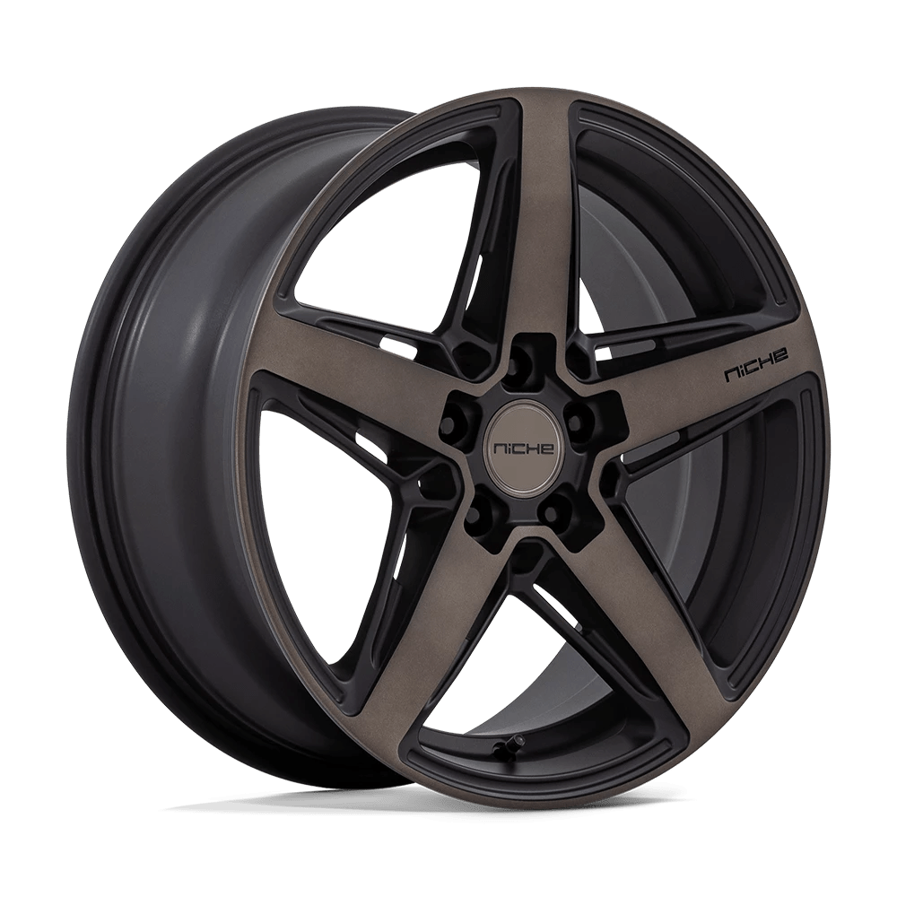 Niche 1PC M271 TERAMO 18X8 40 MATTE BLACK WITH DOUBLE DARK TINT FACE M271188021+40
