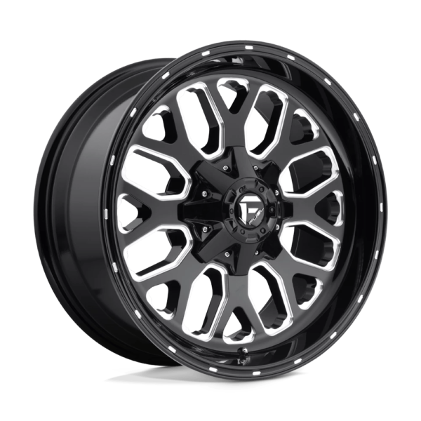 Fuel 1PC D588 TITAN 20X10 -18 GLOSS BLACK MILLED D58820001747