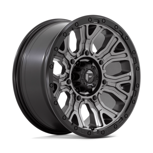Fuel 1PC D825 TRACTION 20X9 1 MATTE GUNMETAL WITH BLACK RING D82520908450