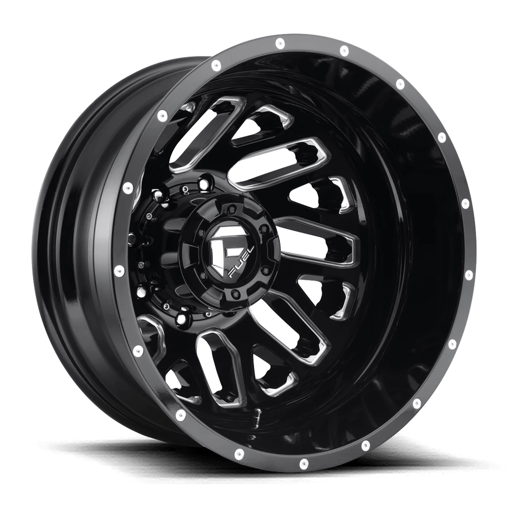 Fuel 1PC D581 TRITON 20X8.25 -215 GLOSS BLACK MILLED D58120828D25
