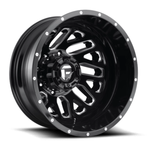 Fuel 1PC D581 TRITON 22X8.25 -240 GLOSS BLACK MILLED D58122828D35