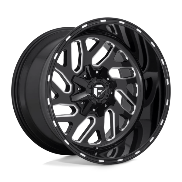 Fuel 1PC D581 TRITON 17X9 -12 GLOSS BLACK MILLED D58117908245