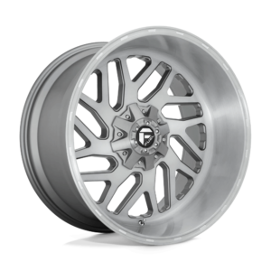 Fuel 1PC D715 TRITON PLATINUM 22X12 -43 BRUSHED GUN METAL TINTED CLEAR D71522201747