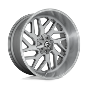 Fuel 1PC D715 TRITON PLATINUM 26X12 -44 BRUSHED GUN METAL TINTED CLEAR D71526208247