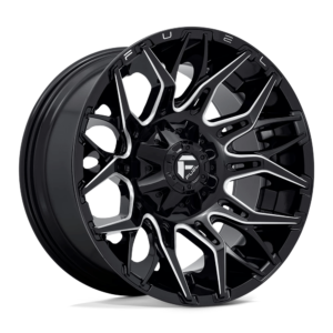 Fuel 1PC D769 TWITCH 20X10 -18 GLOSSY BLACK MILLED D76920009847