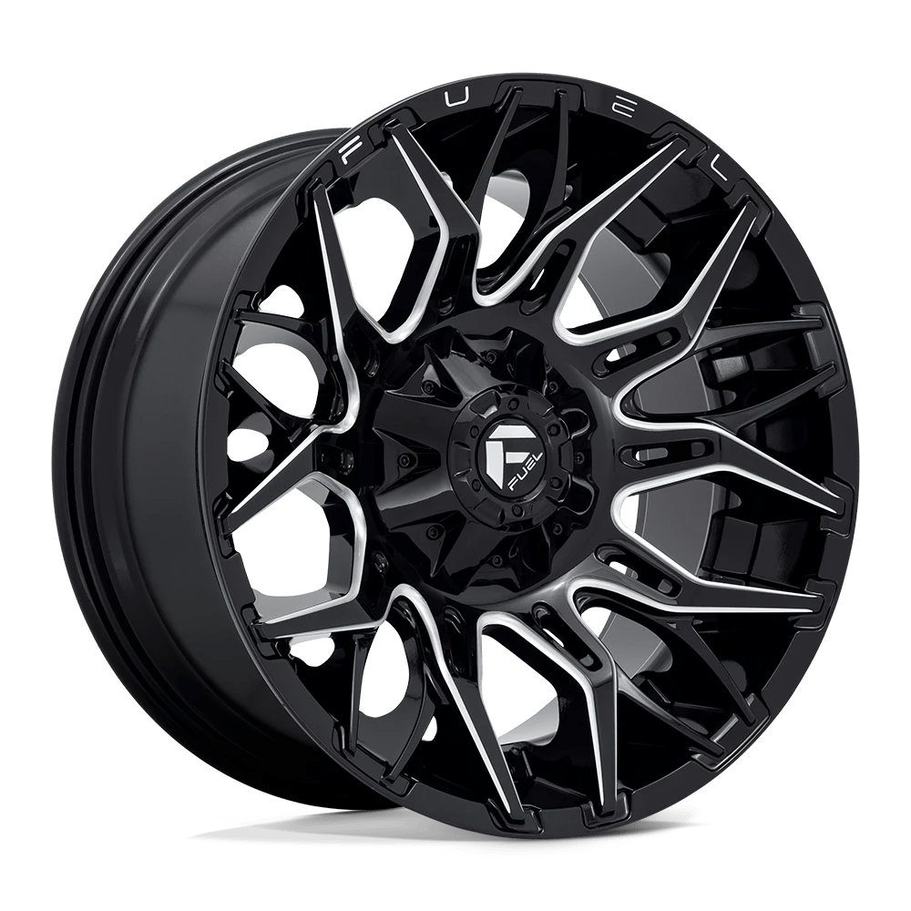 Fuel 1PC D769 TWITCH 20X10 -18 GLOSSY BLACK MILLED D76920009847