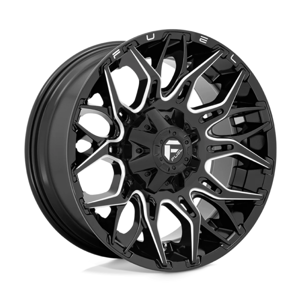 Fuel 1PC D769 TWITCH 20X9 1 GLOSSY BLACK MILLED D76920902650