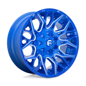 Fuel 1PC D770 TWITCH 22X10 -18 ANODIZED BLUE MILLED D77022002647
