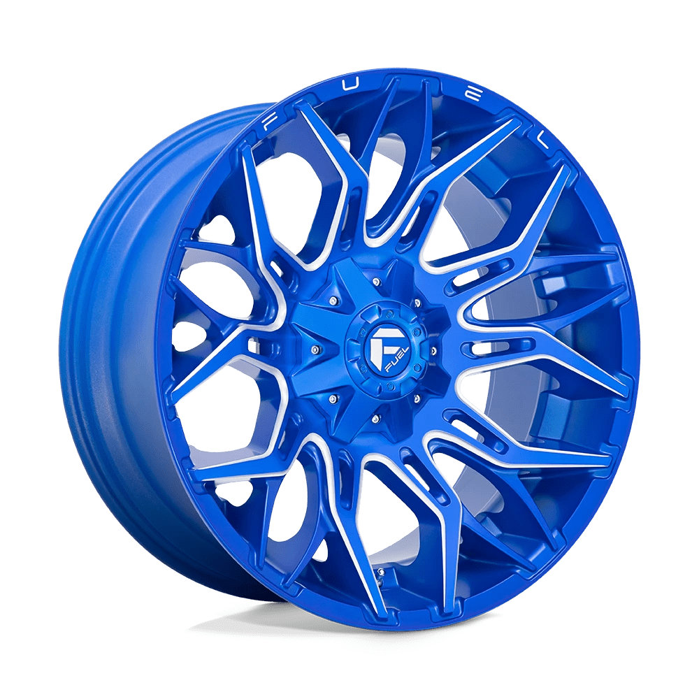 Fuel 1PC D770 TWITCH 22X10 -18 ANODIZED BLUE MILLED D77022001747