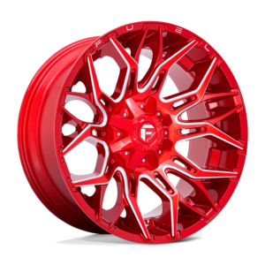 Fuel 1PC D771 TWITCH 22X10 -18 CANDY RED MILLED D77122001847