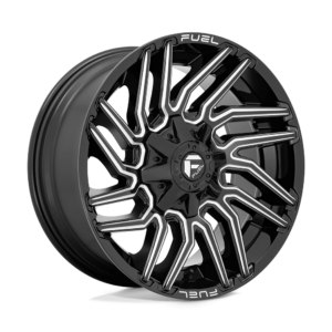 Fuel 1PC D773 TYPHOON 20X9 1 GLOSS BLACK MILLED D77320901750