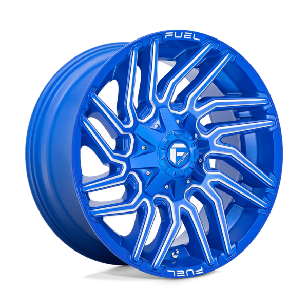 Fuel 1PC D774 TYPHOON 20X9 1 ANODIZED BLUE MILLED D77420907050
