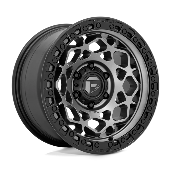 Fuel 1PC D784 UNIT 17X9 1 GUNMETAL WITH MATTE BLACK RING D78417907550
