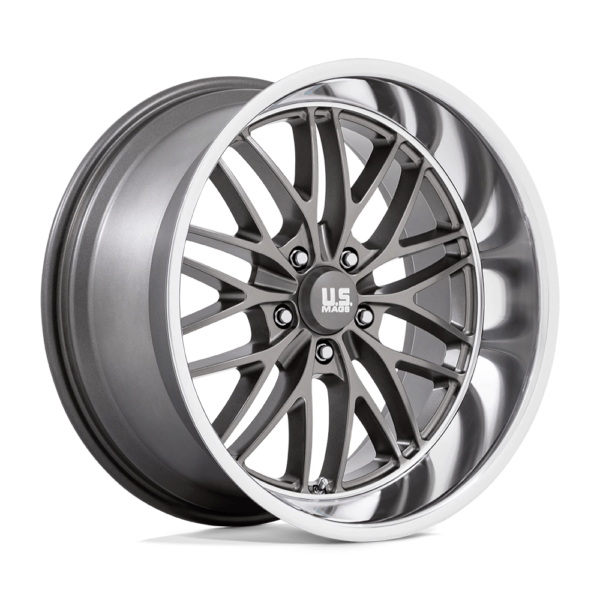 US Mag 1PC U139 SANTA CRUZ 20X8.5 6 ANTHRACITE WITH DIAMOND CUT LIP U13920856150