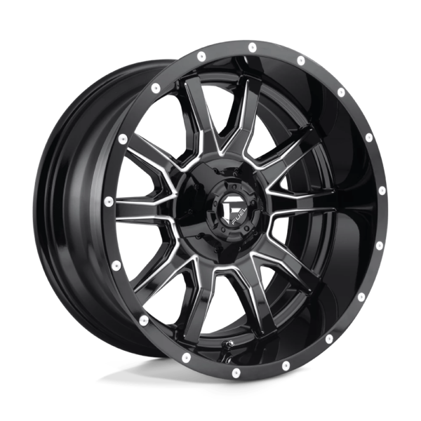 Fuel 1PC D627 VANDAL 20X9 1 GLOSS BLACK MILLED D62720901750