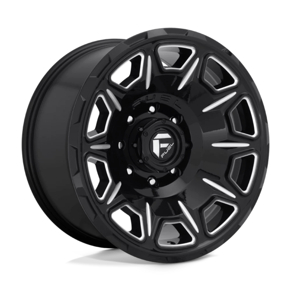 Fuel 1PC D688 VENGEANCE 20X10 -18 GLOSS BLACK MILLED D68820001747