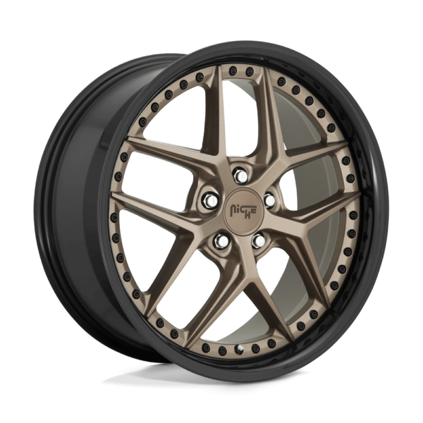 Niche 1PC M227 VICE 19X9.5 35 MATTE BRONZE BLACK BEAD RING M227199521+35