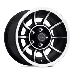 American Racing Vintage VN47 VECTOR 15X7 0 SATIN BLACK MACHINED VN475765B