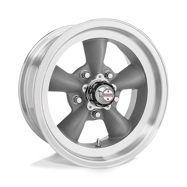 American Racing Vintage VN105 TORQ THRUST D 15X8 1 TORQ THRUST GRAY MACHINED LIP VN10558061US