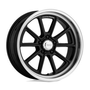 American Racing Vintage VN510 DRAFT 18X8 0 GLOSS BLACK DIAMOND CUT LIP VN51088050300