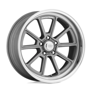 American Racing Vintage VN510 DRAFT 18X8 0 VINTAGE SILVER DIAMOND CUT LIP VN51088050400