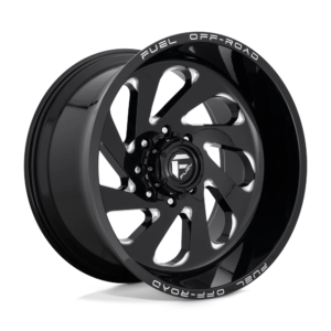 Fuel 1PC D637 VORTEX 22X12 -44 GLOSS BLACK MILLED D63722201847