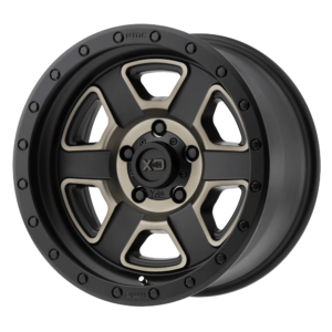 XD XD133 FUSION OFF-ROAD 18X9 0 SATIN BLACK MACHINED WITH DARK TINT CLEAR COAT XD13389068900