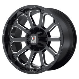 XD XD806 BOMB 18X9 0 GLOSS BLACK WITH MILLED ACCENTS XD80689086300