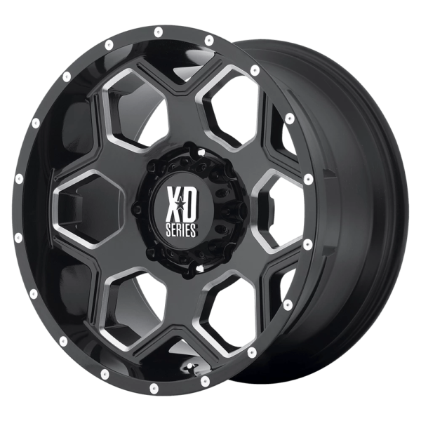 XD XD813 BATALLION 17X9 18 GLOSS BLACK MILLED XD81379068318