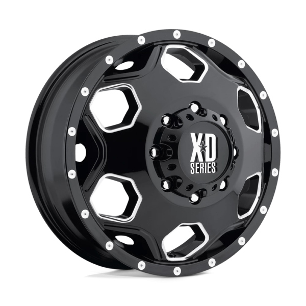 XD XD815 BATALLION 22X8.25 -265 GLOSS BLACK WITH MILLED ACCENTS XD81522887396N